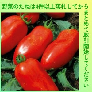 4件以上落札◆トマト種◆サンマルツァーノ2　10粒◆固定種 加熱用 調理用 中玉イタリアントマト