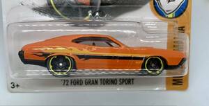 367// '72 FORD GRAN TORINO SPORT フォード グラントリノ スポーツ Hot Wheels ホットウィール　カードしわ