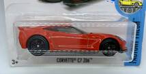 400// CORVETTE C7 Z06 コルベット ホットウィール Hot Wheels カードしわあり_画像1