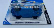 358// Hot Wheels ホットウィール ガスモンキー ガレージ '68 CORVETTE GAS MONKEY GARAGE ブルーメタリックフレイム柄 カードしわあり_画像6