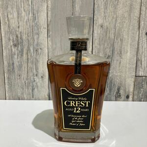 古酒 SUNTORY WHISKY サントリーウイスキー CREST クレスト AGED 12YEARS 700ml 総重量1639g 