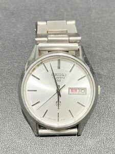 ジャンク　不稼働品 SEIKO セイコー クオーツ　0923-8000 男性用腕時計 シルバー文字盤 デイデイト 