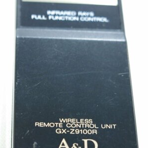 A＆D GX-Z9100R カセットデッキ用リモコン 赤外線発光確認済み 中古品の画像3