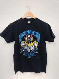 MAN WITH A MISSION マンウィズアミッション Tシャツ ブラック サイズM ジミヘン バンドT【2-760】