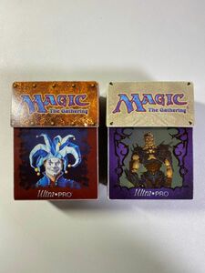 デッキボックス　ケース　MTG ウルトラプロ　司令官グレヴェン・イル＝ヴェク　道化の帽子　2個セット　中古品