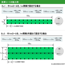 シンセイ くるっとピンセット 30cm 100本 黒丸付 防草シート ピン シート押え_画像2