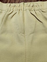 《新品タグ付き》前スリットイエローロングタイトスカート M～Lサイズ 後ろゴム バックファスナー_画像5