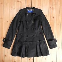 お買い得◆BURBERRY BLUE LABEL◆バーバリーブルーレーベル◆レディース　女性用　スプリングコート　[36] ブラック br07016498_画像1