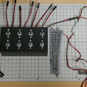 鉄道模型用ポイントスイッチ（8基用）KATOコネクタ変換セット