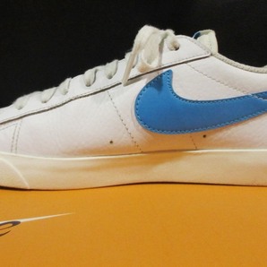 藤原ヒロシ着 日本未発売モデル ナイキ NIKE BLAZER LOW LEATHER ブレザー ロー 2020年 レザー スニーカー CI6377-104 ブレーザーの画像3