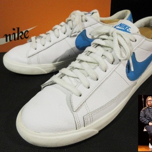 藤原ヒロシ着 日本未発売モデル ナイキ NIKE BLAZER LOW LEATHER ブレザー ロー 2020年 レザー スニーカー CI6377-104 ブレーザーの画像1