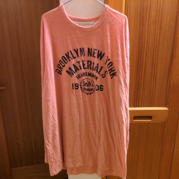 Tシャツ 長袖 プリント　５Ｌ