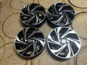 美品 送料安 LA600S LA650S ダイハツ タントカスタム RS 純正 15×4.5J ＋45 ハブ径約54㎜ PCD100×4 アルミホイール 4本 本州送料2500円