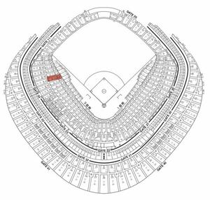 3/30 Giants vs Hanshin один этаж сиденье указание сиденье B три . сторона через . сторона пара [ seven departure талон ]