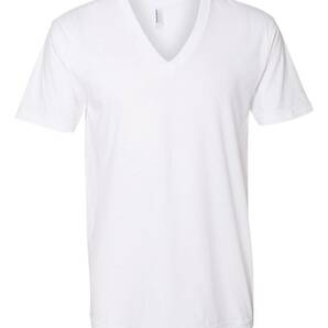 【新品】 アメリカンアパレル Vネック Tシャツ　白 Sサイズ2枚セット americanapparel 半袖 (男女兼用) アメアパ ファインジャージー無地