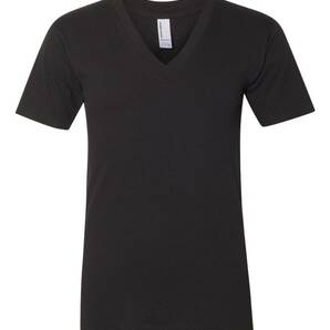 【新品】 アメリカンアパレル Vネック Tシャツ　白黒 Sサイズ2枚セット americanapparel 半袖 (男女兼用) アメアパ ファインジャージー無地