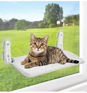猫 ハンモック 猫 窓用ハンモック 吸盤式＆粘着式 耐荷重25kg 折り畳み式 猫 ハンモック 窓 ベット 窓用猫ハンモック 