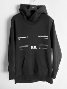 _JULIUS M.B. BIG HOODIE size2 プルオーバー パーカー フーディー 黒 ブラック artefact drkshdw