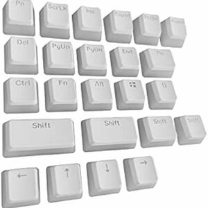 PBTプディング キーキャップ 補足セット 拡張パッケージ レイアウトキーボード 白 ホワイト