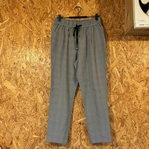  beautiful goods DERICOOL gray check tapered Easy pants lady's largish pocket bottoms 2967