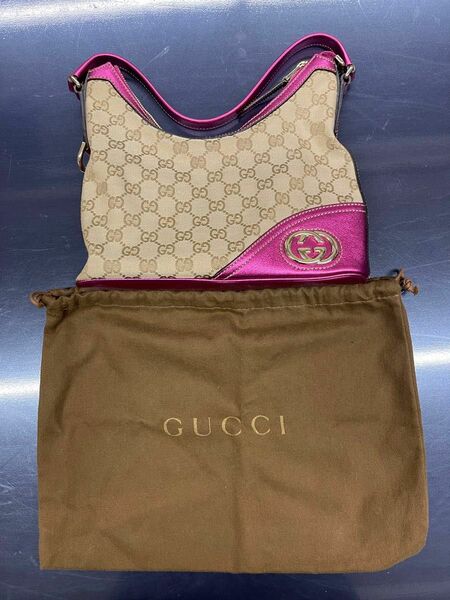 超美品☆ GUCCI グッチ ハンドバッグ GG柄 トートバッグ