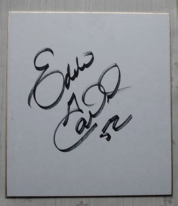 Art hand Auction 中日龙队 Eddie Garrard 亲笔签名的纸 52, 棒球, 纪念品, 相关商品, 符号