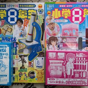 【未使用、付録付】小学8年生_2022年8,9月号、2023年春のパワーアップ号★小学館の学習雑誌★2冊セット【送料無料】