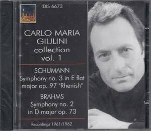 [CD/Idis]ブラームス:交響曲第2番ニ長調Op.73他/C.M.ジュリーニ&フィルハーモニア管弦楽団 1962他