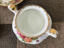 ROYAL ALBERT ロイヤルアルバート 　Old Country Rose カップ&ソーサー　5客　他1点　【欠けなし】_画像4