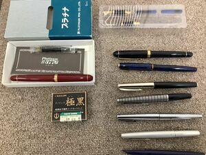 【1円スタート】万年筆 PLATINUM PARKER SHEAFFER PILOT おまとめ8本　筆記用具　18K-750 【状態未確認】