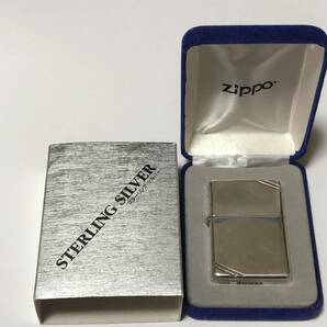 ケース付き ZIPPO ジッポー スターリングシルバー 純銀 STERLING SILVER 2003年製 アメリカ 喫煙具 MADE IN USAの画像1