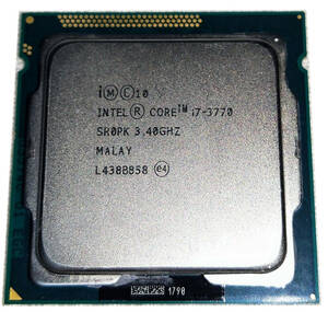 送料無料 Intel Core i7-3770 (3.4GHz/TB:3.9GHz/SR0PK bulk LGA1155/4C/8T/L3 8M/HD4000/TDP77W 起動確認済