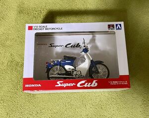 アオシマ 完成品 1/12 ホンダ スーパーカブ　青ボディー　