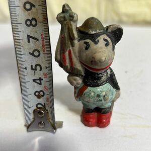 陶器人形　昔のミッキーマウス　mickey mouse 古い　レア　希少　珍品　伝統工芸 【KAMI3-032916】