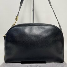 2402-137-3｜美品｜Christian Dior クリスチャンディオール ショルダーバッグ レザー ブラック CDロゴ金具 保存袋付き_画像2