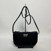 2402-140-3｜美品｜ChristianDior クリスチャンディオール ショルダーバッグ キャンバス レザー ブラック トロッター_画像1