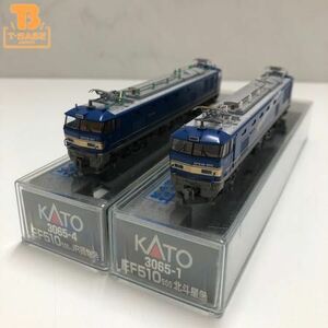 1 jpy ~ operation verification ending KATO N gauge EF510 500 electric locomotive 2 both set 3065-1 Hokutosei color,3065-4 JR cargo color 