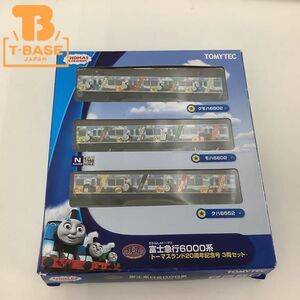 1円〜 ジャンク トミーテック 鉄道コレクション Nゲージ きかんしゃトーマス 富士急行6000系 トーマスランド20周年記念号 3両セット