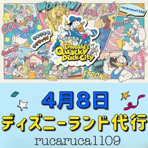 4月8日 ディズニーランド 代行 パルパルーザ ドナルドのクワッキーダックシティ スペースマウンテン ミッキー ぬいぐるみバッジ 代理購入