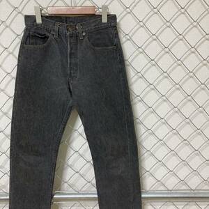 80s Levi's 501-0658 リーバイス 88年製 USA製 先染めブラック デニムパンツ ジーンズ 29×30