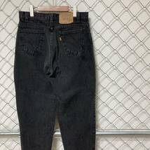 90s Levi's 560 リーバイス USA製 95年製 ルーズフィット テーパード ブラックデニムパンツ ジーンズ 33x34_画像2