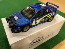 京商　otto mobile　1/18 スバル インプレッサ　WRC リチャードバーンズ仕様車　京商　開封のみ　新品同様_画像1