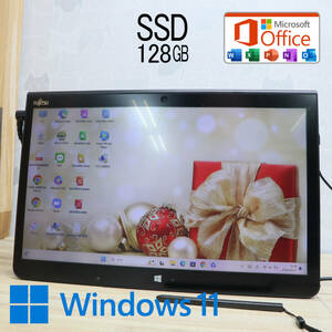 ★中古PC 高性能6世代i5！SSD128GB★Q736/P Core i5-6300U Webカメラ Win11 MS Office 中古品 ノートPC★P66626