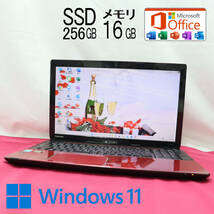 ★中古PC 高性能4世代i3！新品SSD256GB メモリ16GB★T554 Core i3-4005U Webカメラ Win11 MS Office2019 Home&Business ノートPC★P68812_画像1