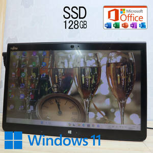 ★中古PC 高性能6世代i5！SSD128GB★Q736/P Core i5-6300U Webカメラ Win11 MS Office 中古品 ノートPC★P66653