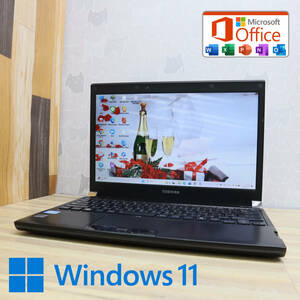 ★中古PC 高性能2世代i3！500GB★R731/C Core i3-2310M Win11 MS Office 中古品 ノートPC★P67855