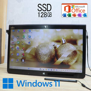 ★中古PC 高性能6世代i5！SSD128GB★Q736/P Core i5-6300U Webカメラ Win11 MS Office 中古品 ノートPC★P66937