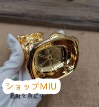 仏像 極上品 仏教美術 総高12cm 彫刻 仏像 双身毘沙門天 銅像_画像5