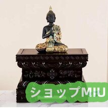 特価★ 仏教美術 高さ15センチ 仏像台 仏台（小）黒_画像4