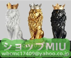 ★新入荷☆ ホーム 装飾 カラ選べる 工芸品 ライオン像 アクセサリー 彫刻大理石 樹脂 アンティーク 動物